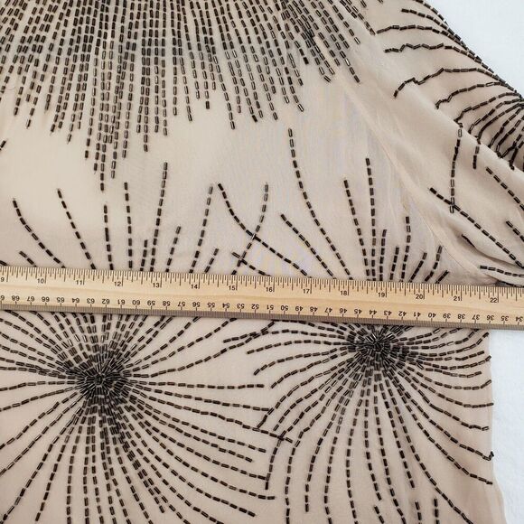 NWT Haute Hippie Blouse Womens Small Silk Beaded Embellished Tunic Top Boho - Picture 11 of 14